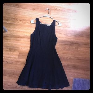 Navy/ dark blue lace skater dress